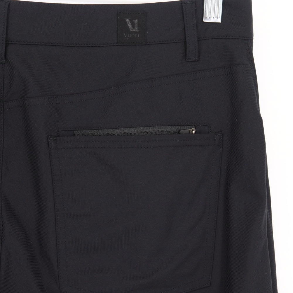 Vuori Meta Pant Mens Size 33 Black Performance Chino Slim Fit Tapered Leg V430 - Picture 7 of 7